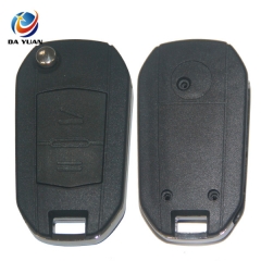 AS028053 For Opel 2 button flip key case with left blade(HU46 blade)