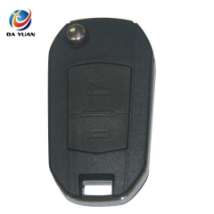 AS028053 For Opel 2 button flip key case with left blade(HU46 blade)