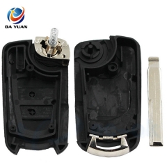 AS028049 For Opel 2 buttons replacable key shell with HU43 blade