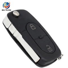 AS001032 For VW 2 button flip remote key shell (round)