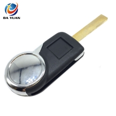 AS009054 For Peugeot  2 button modified flip remote key shell with battery place with groove blade