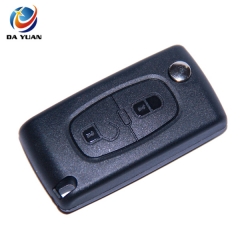 AS009045 For Peugeot 2 button 307 remote key shell no battery place without groove blade(CE0523)