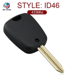 AK009034 For Peugeot Berlingo 2 Button 433MHz Full Remote Key Fob Blade Transponder Chip ID46
