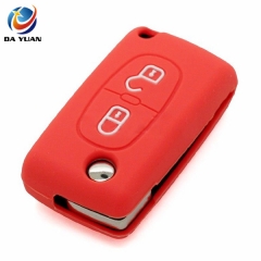 AS061006 Silicone Cover fit for CITROEN C2 C3 C4 Flip Remote Key 2 Button