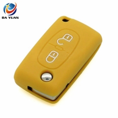 AS061006 Silicone Cover fit for CITROEN C2 C3 C4 Flip Remote Key 2 Button