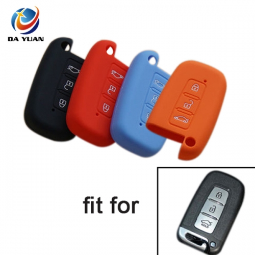 AS064001 silicone car key cover case for Hyundai 3 button