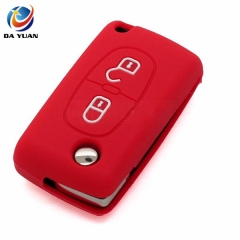 AS061006 Silicone Cover fit for CITROEN C2 C3 C4 Flip Remote Key 2 Button