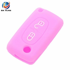 AS061006 Silicone Cover fit for CITROEN C2 C3 C4 Flip Remote Key 2 Button