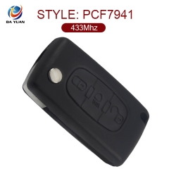 AK009036 for Peugeot 0523 ASK 3 Button Remote Key 433MHz ID46 PCF7941