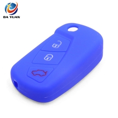 AS067004 Silicone Car 3 Button Remote Key Fob Cover Case for Ford Focus Fiesta Escort