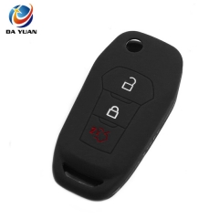 AS067003 Silicone Car 3 Button Remote Key Cover Case for Ford Focus Fiesta Mondeo