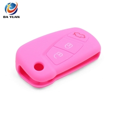 AS067004 Silicone Car 3 Button Remote Key Fob Cover Case for Ford Focus Fiesta Escort