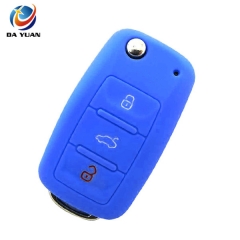 AS066004 Silicone Car Remote Flip Key Fob Cover Shell Case for VW