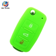 AS066004 Silicone Car Remote Flip Key Fob Cover Shell Case for VW
