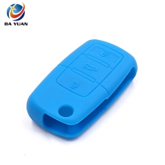 AS066001 Silicone Car 3 Buttons Remote Key Cover Case Shell for VW