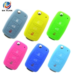 AS066004 Silicone Car Remote Flip Key Fob Cover Shell Case for VW