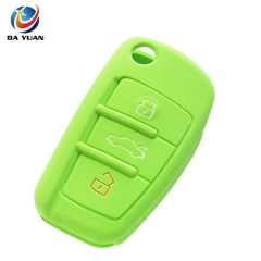 AS068001 Car Key Silicone Remote Holder Case Cover for AUDI A2 A3 A4 A6 TT Q7 R8 S4