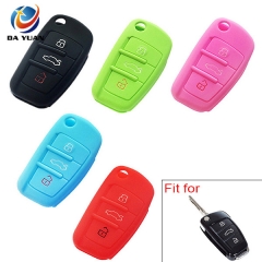 AS068001 Car Key Silicone Remote Holder Case Cover for AUDI A2 A3 A4 A6 TT Q7 R8 S4