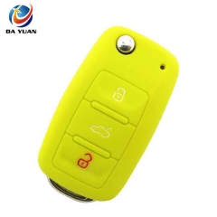 AS066004 Silicone Car Remote Flip Key Fob Cover Shell Case for VW