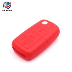 AS066001 Silicone Car 3 Buttons Remote Key Cover Case Shell for VW