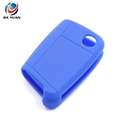 AS066002 Silicone Car Remote Flip Key Fob Cover Shell Case for VW Volkswagen Golf 7