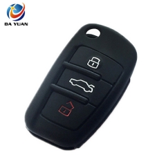 AS068001 Car Key Silicone Remote Holder Case Cover for AUDI A2 A3 A4 A6 TT Q7 R8 S4