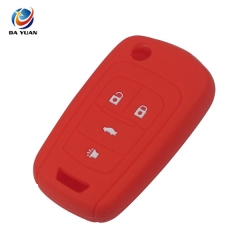 AS065001 4 Buttons Silicone Remote Car Key Case Cover For Chevrolet