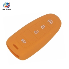 AS067006 Remote 4 Buttons Silicone Smart Car Key Case Cover Shell  For Ford Edge