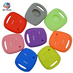 AS063011 Silicone Rubber Car Key Case Cover For Toyota 2 Buttons Remote Key Case