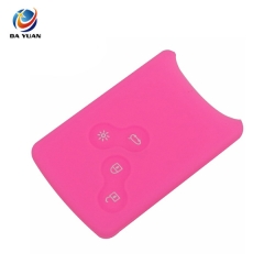 AS070002 Silicone Cover for Renault Clio Logan Megane 2 3 Koleos Scenic 4 Button Car key