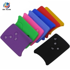 AS070002 Silicone Cover for Renault Clio Logan Megane 2 3 Koleos Scenic 4 Button Car key