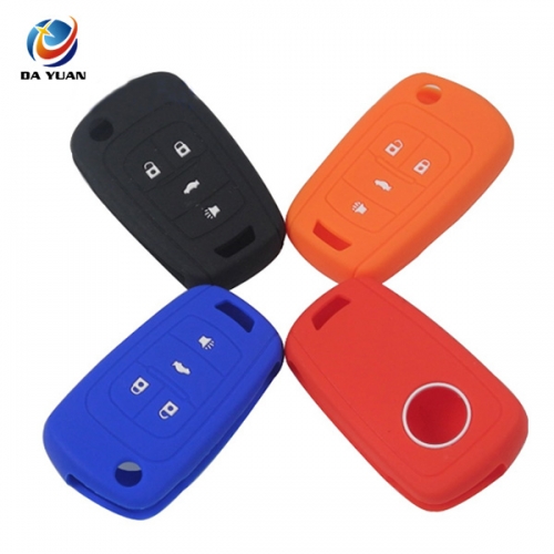 AS065001 4 Buttons Silicone Remote Car Key Case Cover For Chevrolet