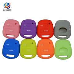AS063011 Silicone Rubber Car Key Case Cover For Toyota 2 Buttons Remote Key Case