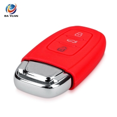 AS068003 SILICONE COVER FOR AUDI 3 BUTTON CAR KEY KEYLESS CASE COVER