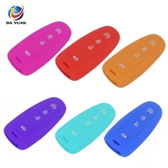 AS067006 Remote 4 Buttons Silicone Smart Car Key Case Cover Shell  For Ford Edge
