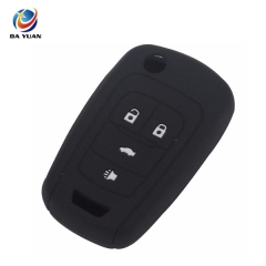 AS065001 4 Buttons Silicone Remote Car Key Case Cover For Chevrolet