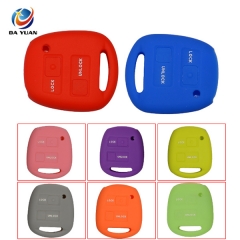 AS063011 Silicone Rubber Car Key Case Cover For Toyota 2 Buttons Remote Key Case