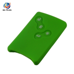 AS070002 Silicone Cover for Renault Clio Logan Megane 2 3 Koleos Scenic 4 Button Car key