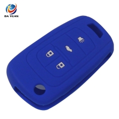 AS065001 4 Buttons Silicone Remote Car Key Case Cover For Chevrolet