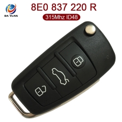 AK008057 Original for Audi A4 Flip Key 3 Button 315MHz ID48 8E0 837 220 R