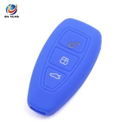 AS067002 Silicone Car Remote Key Fob Cover Shell Case for Ford Focus Fiesta Mondeo