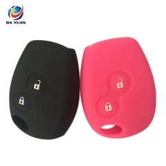 AS070005 silicone car key case cover for Renault 2 buttons Kangoo Scenic Megane remote control cover