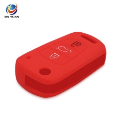 AS064005 SILICONE COVER FOR HYUNDAI 3 BUTTON CAR FLIP KEY ETUI CASE COVER