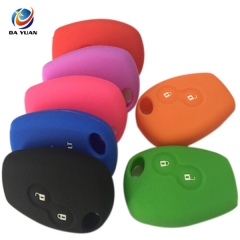 AS070005 silicone car key case cover for Renault 2 buttons Kangoo Scenic Megane remote control cover