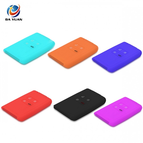 AS070006 silicone car key case cover for Renault 4 buttons