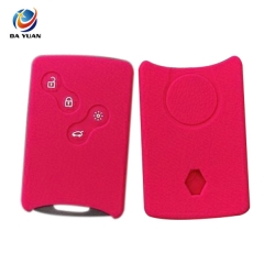 AS070004 Silicone Car Key Cover Case for Renault Clio remote Car flip