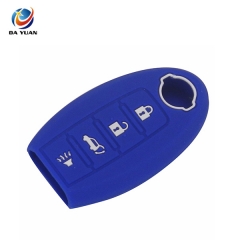 AS072004 Remote 4 Buttons Silicone Car Key Cover For NISSAN