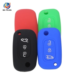 AS070007 Silicone Car Key Cover for Renault 3 button