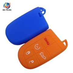 AS071001 Silicone Car Key Cover Shell For Jeepe For Chrysler for Dodge Key Cases