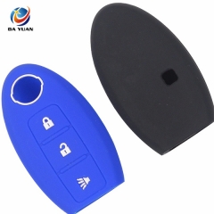 AS072002 Remote 3 Button Silicone Car Key Cover Case For Nissan